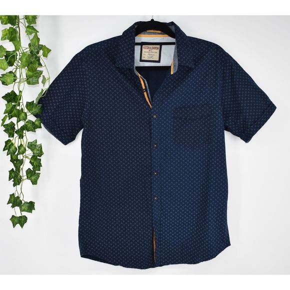 Hudson & Barrow Other - Hudson & Barrow Leisure blue short button up